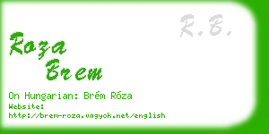 roza brem business card